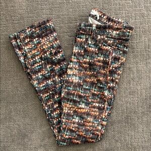 Isabel Marant Multicolor Skinny Jeans with Teal & Copper Accents Size 38